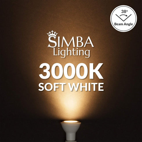 Simba Lighting LED PAR20 Light Bulb, 6W Dimmable, 3000K Soft White, E26 Base, 40W to 50W Halogen Replacement
