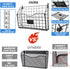X-cosrack 4-Tier Vertical Wall File Holder, Metal Wall Organizer with Tag Slot for Office Home