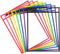 Tamaki 8 Pack Dry Erase Pockets Sleeves with Rings, 10 x 14