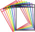 Tamaki 8 Pack Dry Erase Pockets Sleeves with Rings, 10 x 14