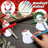 Christmas Notepad Set, 24 Set with Holiday Ballpoint Pens, Sticky Notes with Christmas Characters, Winter Holiday Theme