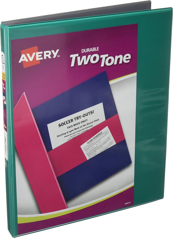 Two Tone Durable View Binders with Slant Ring for School and Office Supplies