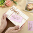 LXUEJIE 100 3.5 2 inch Pcs Thank You Cards, Pink Thank You Cards x Thanks Card with Free Write Pink Thanks Card