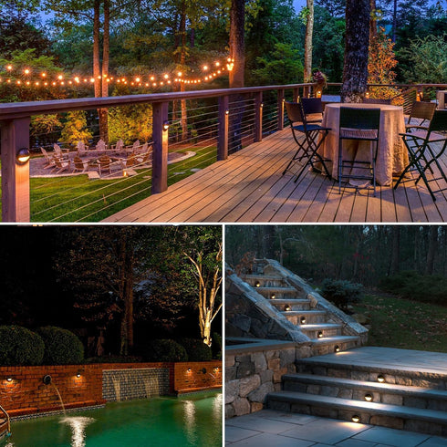 2W (2 Pack) 12V 3000K G4 Bulb Lumina Lighting LED Deck Lights | Low Voltage Landscape Lighting Waterproof - Outdoor