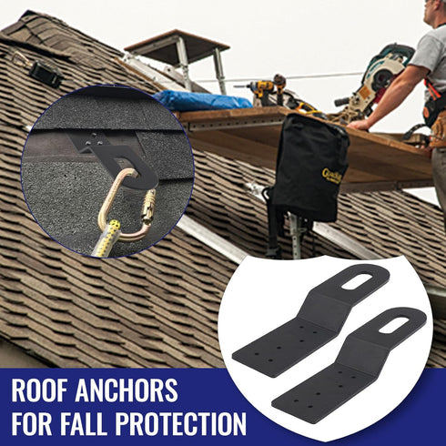 Permanent Roof Anchors Lightweight Rustproof Aluminum Alloy Arrest Anchor for Roof Tie-Off Points (2)