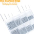 KURUI 700PCs Small Nails for Hanging Pictures Assortment Kit & 8oz Small Hammer, Mini Hammer with Hardware Roofing Nails Assorted Set, 280 Wall Nails & 280 Finishing Nails