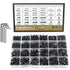 1285 Pieces M2 M3 M4 M5 Screws Nuts Washers Assortment Kit, Metric Screw Set, Fully Machine Thread (Black)