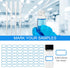 10ml Clear Glass Vials with Screw Caps and Plastic Stoppers - 30PCS Leak-Proof Liquid Storage Vials