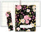 Elan Publishing Company HARDCOVER Teacher Lesson Plan Book with Bonus Clip-in Bookmark (Black Floral)
