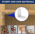 RiseDirectly 30 90 (1 1 Inch) Pcs L Brackets for Shelves, Heavy Duty White Corner Brace for Wood, Stainless Steel