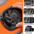 Croknit 1 Set Summer Sun Hard Hat Shade Full Brim Hard Hat Sun Visor with Solar Fan and Neck Sunshade Cover High