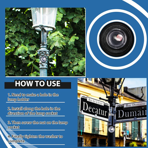 3 Pieces Dusk to Dawn Sensor for Outdoor Lighting, 100-277v Photocell Photo Eye Sensor for Most Outdoor Lamp Fixtures