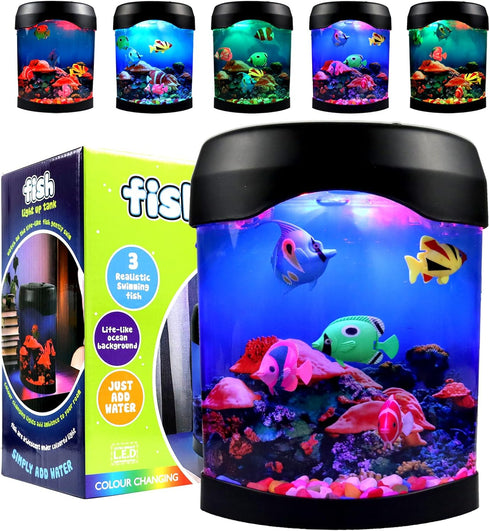 Toycol Fake Fish Lamp, Nightly Lifelike Desk Electric Mood Light, LED Light