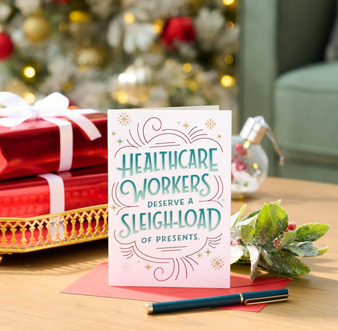 Gratitude Christmas Card for Healthcare Heroes - Thanks For Everything
