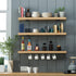 8 Pack 6 Inch, Floating Shelf Bracket Heavy Duty Hidden L Brackets, DIY Rustic Industrial Shelf Brackets with Modern