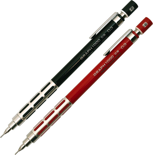 Pentel Graph 1000 CS Mechanical Pencil for Draft, 0.3mm, Black (PG1003CS-A)
