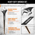 3-Piece Set, 10", 12", 16", HORUSDY Adjustable Spud Wrench CR-V Steel, SAE & Metric Scale, Black Oxide Finish, Heavy