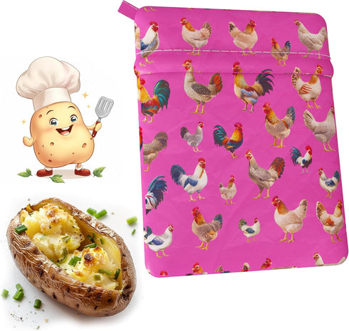 Quick & Fluffy Potato Cooker Bag - Reusable Microwave Pouch
