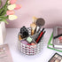 Hipiwe 360 4-Slot Crystal Vanity Organizer Makeup Brush Holder- Rotating Cosmetic Brushes Display Organizers Spinning