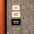 Durable Classic Framed Server Room Sign - Medium Size (Black)