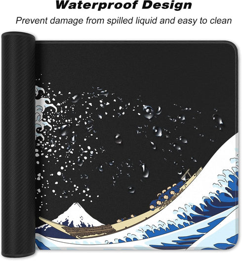 Extended Large Mouse Pad, XXL Gaming Mousepad 31.5 x 15.7 Inch, Big Computer Keyboard Desk Pad, Waterproof Mouse Mat