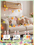 12FT 20 Multicolored Rabbit Cracked Egg and Carrot String Lights, LED Easter Fairy Light with LED Rabbit Cracked Egg