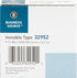 Business Source Invisible Tape Refill Roll, 0.75" x 1296", Clear, 1 Count