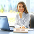 Zonon Rose Gold Boss Lady Sign, Acrylic Desk Name Plate with White Background for Women Office Decor