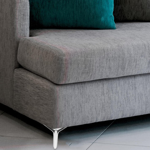 4pcs NUOBESTY Metal Furniture Support Legs Sofa Cabinet Dresser Steel Legs Silver Finish Bedside Table Replacement Feet