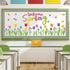 Tulip Bulletin Board Set, Mother's Day Classroom Decorations with Floral Bee Birds Butterfly Paper-Cuts for Spring Decor