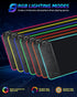 BosoChe 10W, 31.5"x11.8" 9 Wireless Charging RGB Gaming Mouse Pad Large Desk Mat, Light Modes, Non-Slip Rubber Base