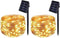 BOLWEO 2 Pack Solar Powered String Lights, Solar Fairy Lights,16.4Ft 50LED Waterproof