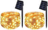 BOLWEO 2 Pack Solar Powered String Lights, Solar Fairy Lights,16.4Ft 50LED Waterproof