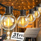addlon 31FT(25+6) Solar String Lights Outdoor with 1FT Bulb Spacing, 25+2 Commercial