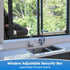 Jammer 11" 18" 1 WooFogShortSecurity Bars for Sliding/Vertical Window, Adjustable Window Bars Security