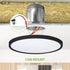 12" 5CCT, Dimmable, 24W 1900LM 2700-6000K 120V ASD LED Round Flush Mount Ceiling Light Fixture, Low Profile Surface
