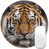 Mouse Pad with Siberian Tiger Design, Non-Slip Round Rubber Mousepad
