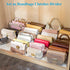Marte Vanci Clear Acrylic File Sorter - Sturdy Desk Organizer Shelf with 4 Sections for Letter, Cookbooks, Home Office