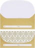 Juvale 100 Pack Gold Money Envelopes for Cash Gifts, Decorative Design for Birthdays, Graduations, Weddings (7x3 In)