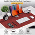 Office/Home.31.5"x 15.7" Bloss Red Leather Desk Mat Protector,Large Mouse Pad,Dual-Side Use Mouse Pads,Office Desks