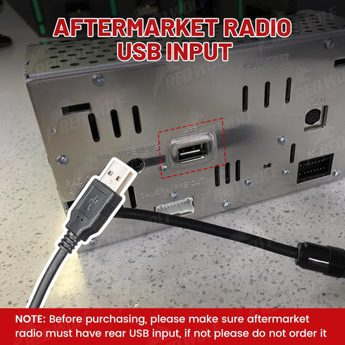 2015-2022 RED WOLF Car Stereo Factory USB Port Cable Wiring Harness Retention for Nissan Frontier Titan Sentra Retain