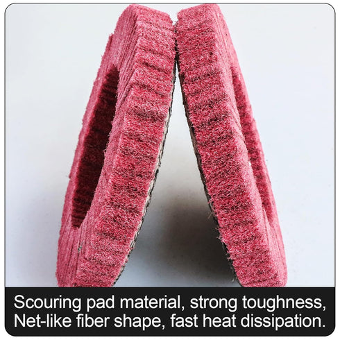 12Pcs 4.5" x 7/8" Nylon Fiber Flap Disc, Polishing Grinding Wheel for Angle Grinder, Buffing Tools