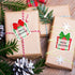 Whaline Christmas Sticky Note Notepad, 9 Designs Gift Box Memo Pad for Xmas Winter Office Classroom Supplies