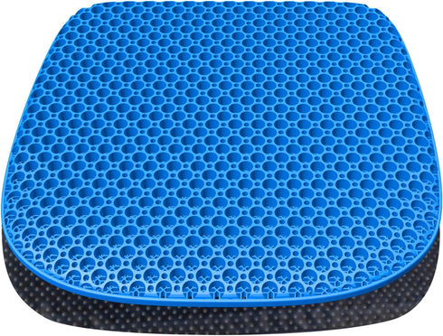 TONINT Large Gel Seat Cushion for Long Sitting with Non-Slip Cover,Soft & Breathable,Seat