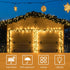 Solar String Lights for Outside, 39Ft 100 LED Solar String Lights Outdoor with 8 Modes Solar Lights for Outside Waterproof for Yard, Fence,Balcony, Party,Christmas Tree Decorations (Warm White) by Flechllary