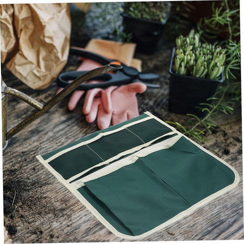 Healifty Oxford Garden Kneeler Seat Pouch with Large Tool Bag Portable Lightweight Gardening Bench Organizer
