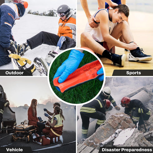 36" 4.3" (6, RHINO RESCUE First Aid Splint X Orange-Gray, Keep Bones in Position Splint Bundle)