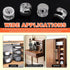 270Pcs 3 in 1 Furniture Connecting Hardware Connectors Kit, Including Cam Lock Fittings, Wood Dowel Pins