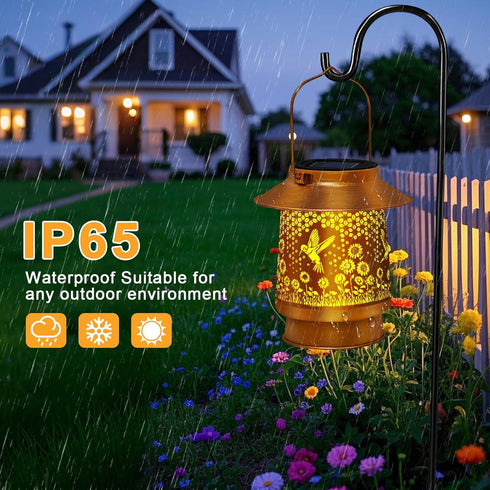 Hummingbird Mothers Day Gifts Solar Lanterns Outdoor Waterproof Solar Lights Garden Decor Gifts