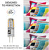 Simba Lighting LED G4 Bulb (5 Pack) 1.1W T3 10W Halogen Replacement, 12V AC/DC JC Bi-Pin Base, Soft White 3000K